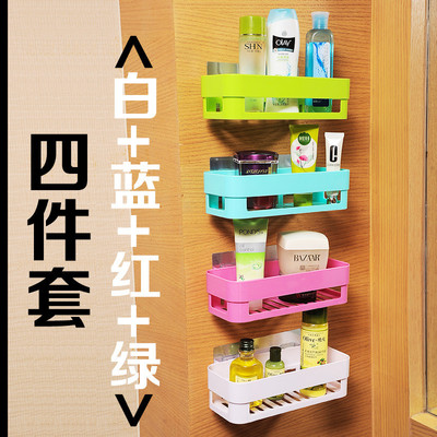 樂(lè)逸仕四色免打孔浴室置物架 打造整潔高效的衛(wèi)浴空間